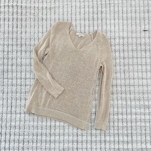 Loft V-Neck Knit Sweater